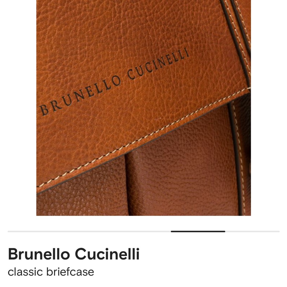 BNWT Brunelleschi Cucinelli Classic Briefcase - Picture 4 of 7